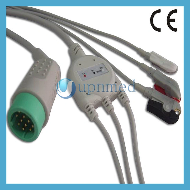 Medtronic Lifepak 20E 3lead ECG Cable with leadwires,12pins