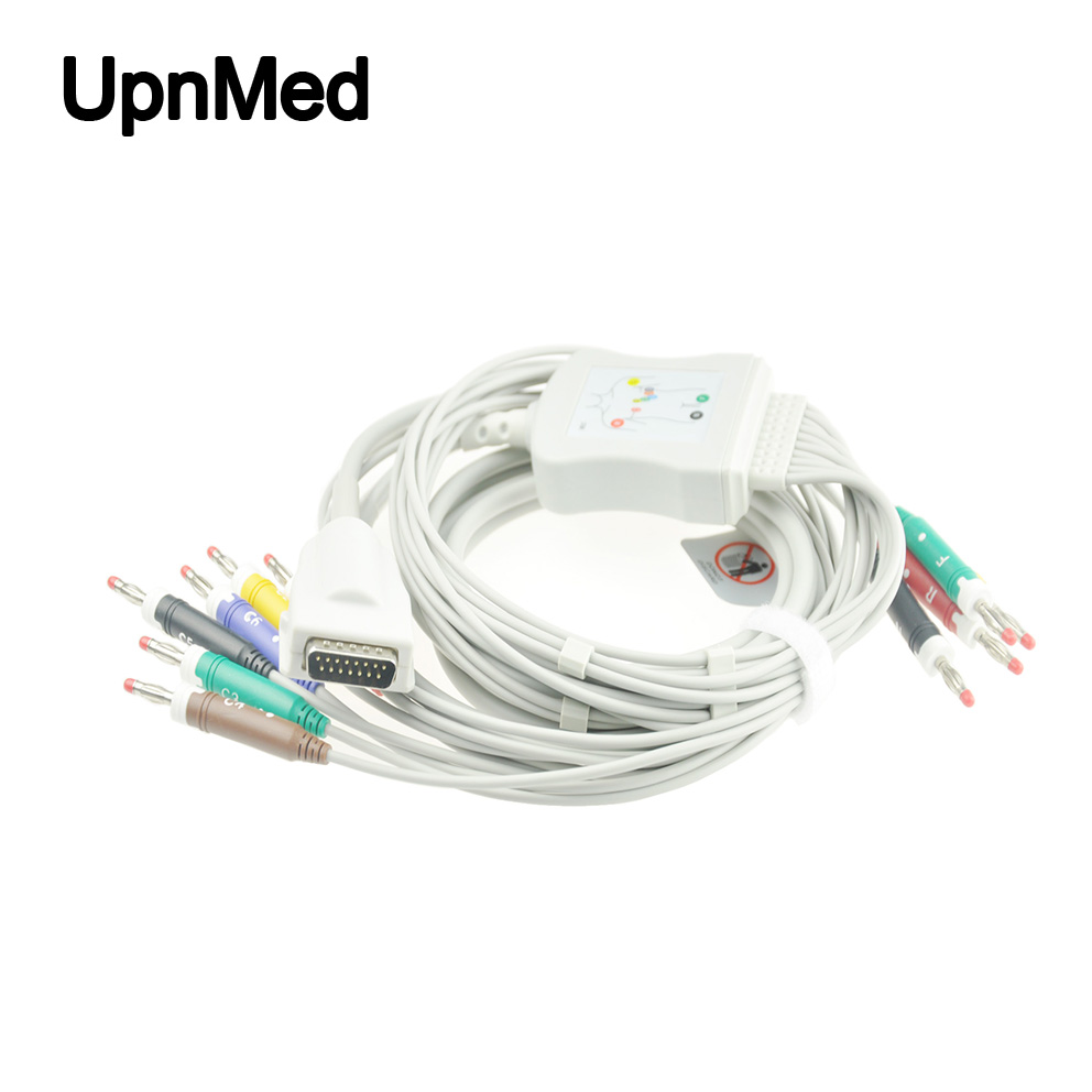 Atria 3000 10-lead EKG cable with leadwires ,15pins