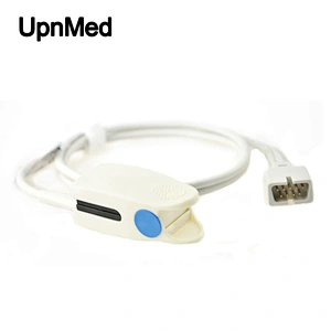 Nellcor Oximax DS-100A adult finger clip spo2 sensor, 9pins,