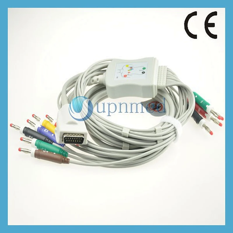 Burdick Eclipse ecg cable,banana plug medical cable,IEC