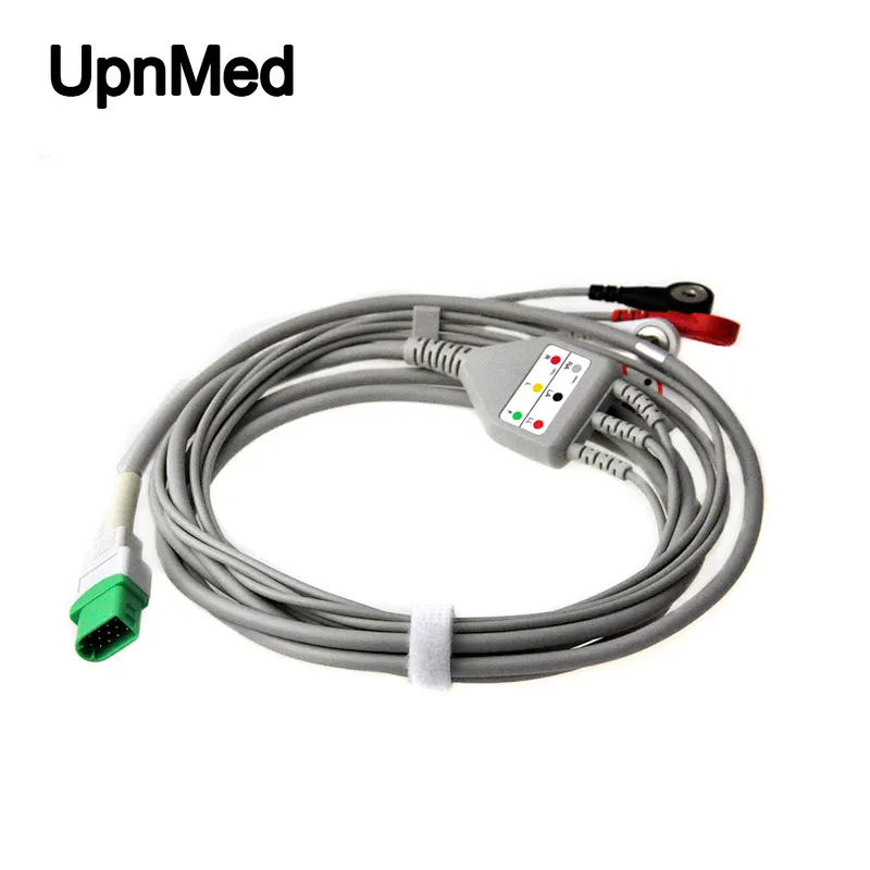 Datascope V12/V21 5 lead ECG cable with leadwires