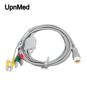 Compatible ph 8pin 43100A 43110A 43110M 3 lead ECG cable