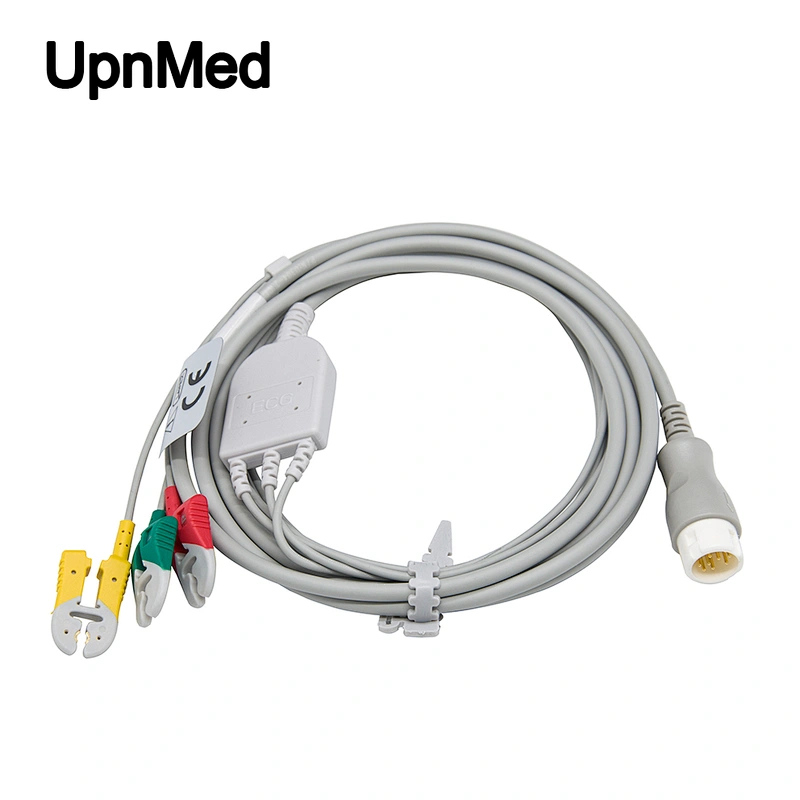 Compatible ph 8pin 43100A 43110A 43110M 3 lead ECG cable