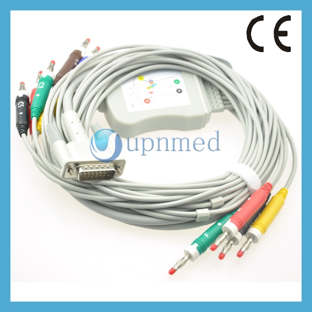for Philips/HP M1770A ten Leads EKG Cable, Banana 4.0 pin
