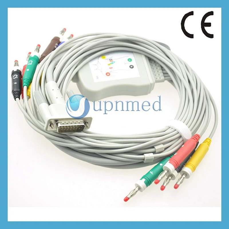 for Philips/HP M1770A ten Leads EKG Cable, Banana 4.0 pin
