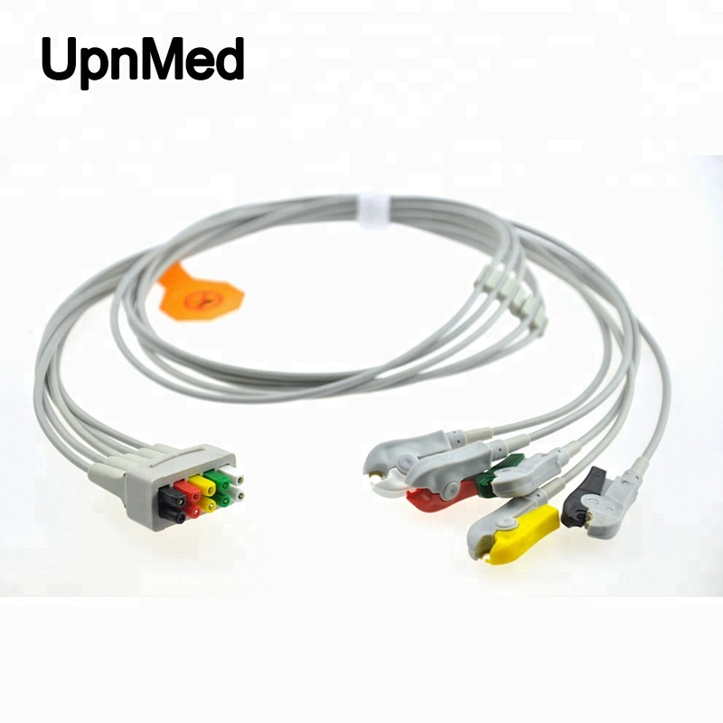 GE Marquette 5 lead ECG lead wire cable,TPU Cable,CE Verified