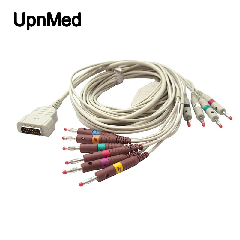 GE Marquette Compatible Direct-Connect EKG Cable , Banana4.0mm, 15pins