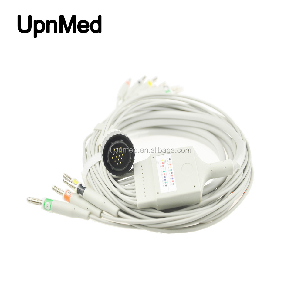Cardioline delta 1 plus 10-Lead EKG cable,16pins