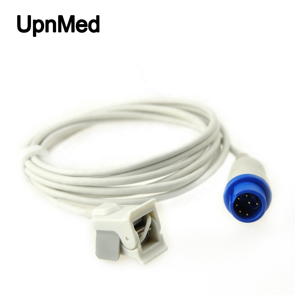 Mindray T5/T8 / PM6800 pediatric finger clip SpO2 sensor, Nellcor tech, 7 pin