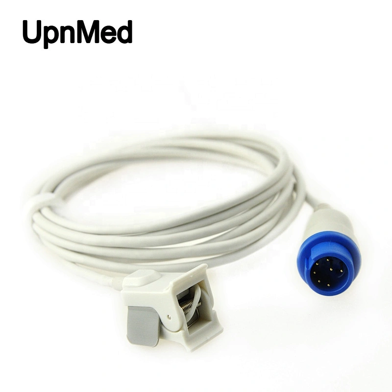 Mindray T5/T8 / PM6800 pediatric finger clip SpO2 sensor, Nellcor tech, 7 pin