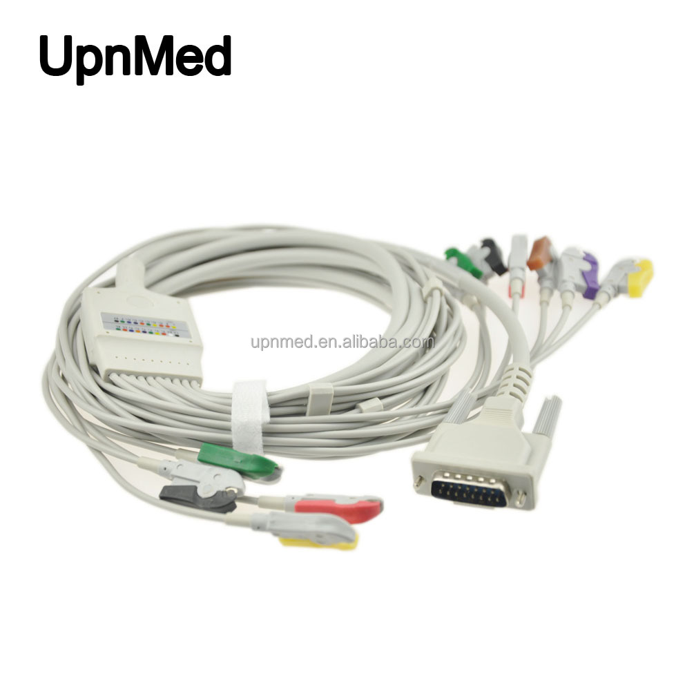 CP10/CP20 Welch Allyn 10 lead ekg ecg cable,banana Clip end electrodes