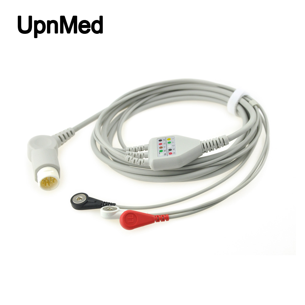 For Philips Suresigns VM6 3lead ECG cable,12pins