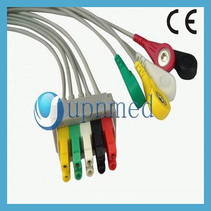 Datex Ohmeda Ge-Medical PRO1000 ecg leadwires, 5lead