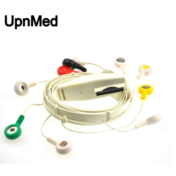 Mortara Holter ECG Patient Cable with integrated 10 leadwires AHA