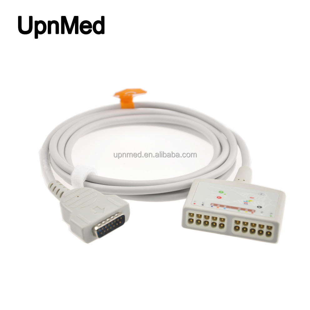 GE 10 lead ecg trunk cable,MAC500/1200/1100 EKG machine cable