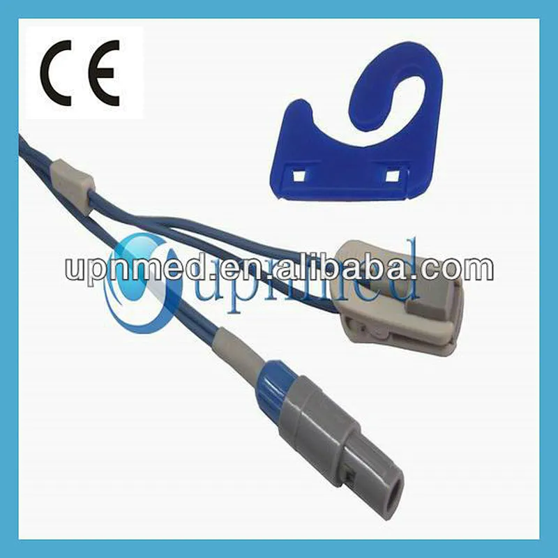 Mindray PM9000 adult ear clip spo2 sensor, redel 6 pins