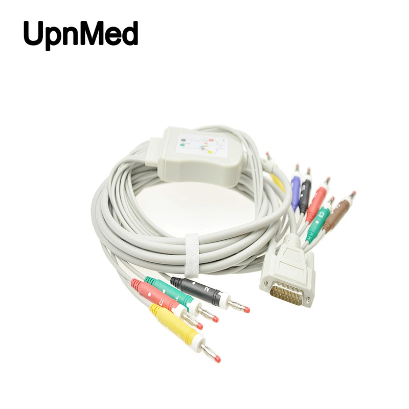 Nihon Kohden ECG-9620 ten lead EKG cable, Banana4.00mm ending