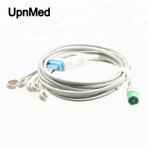 Fukuda Denshi One piece 5 lead ECG Cable ,AHA