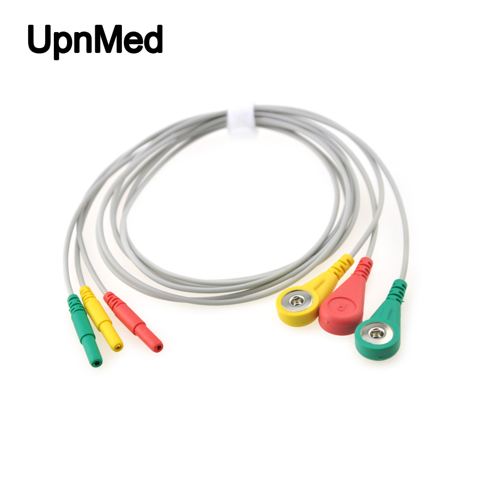 Holter 3lead ecg patient cable, clip, AHA
