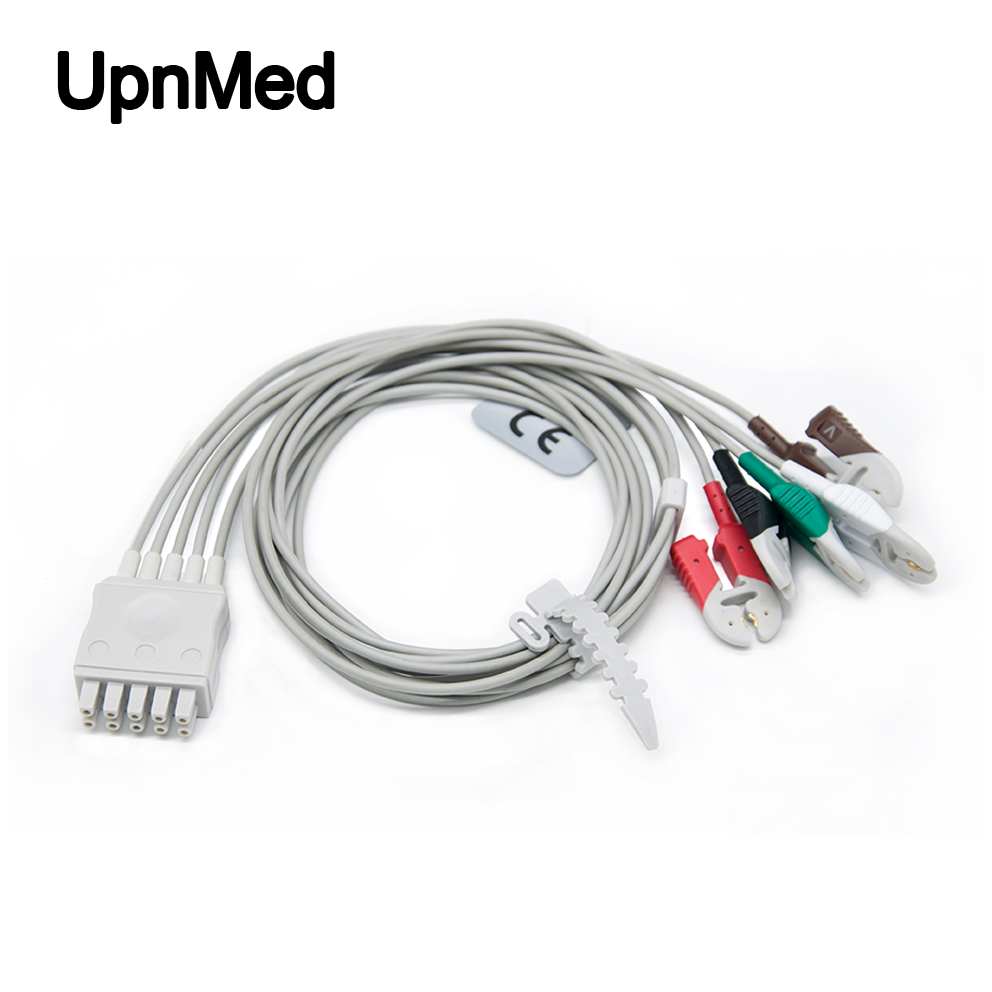 GE Dash 411200-001 5-lead ECG leadwires set for ECG Cable with laedwires