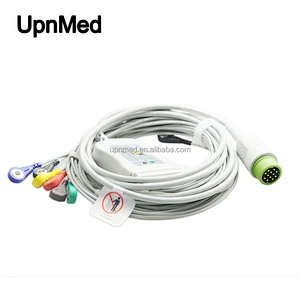 Medtronic Physio Lifepak 12/120 ekg cable 12 lead,snap end plug,12 pins