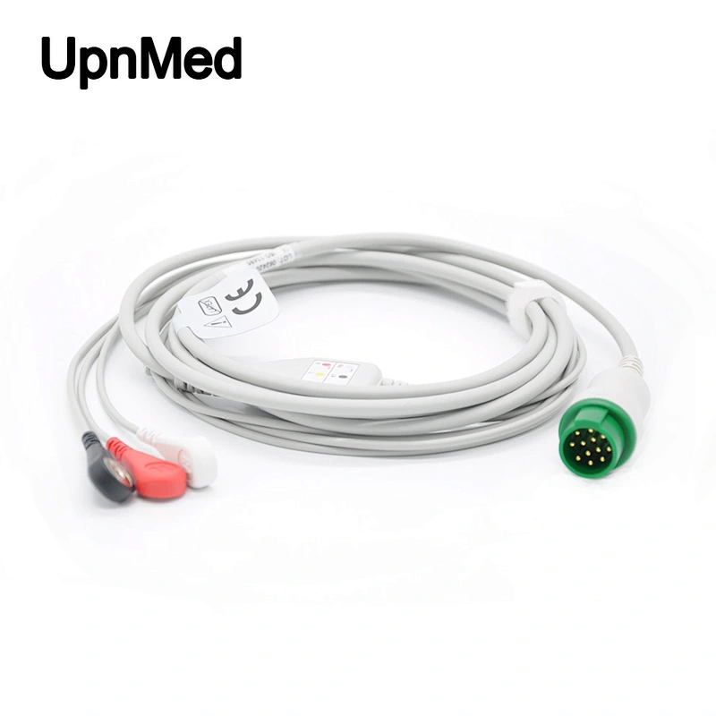 Schiller LSM PRO 5lead ecg cable, 12Pins, snap, AHA