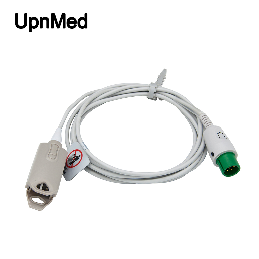 Compatible Bionet BM3  adult finger clip spo2 sensor 7pin