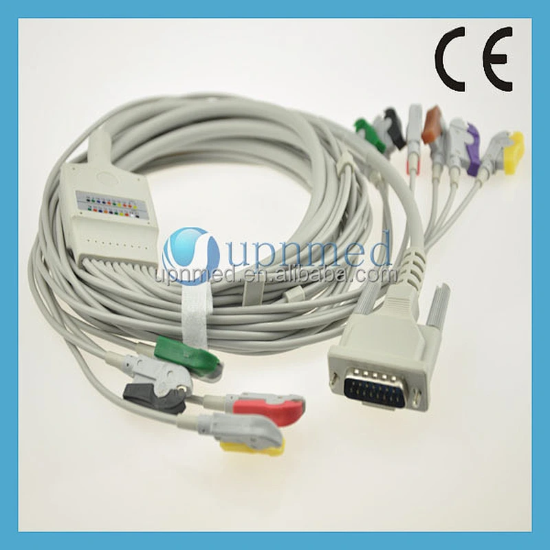 ECG Machine EK51 12-lead Hellige ekg cable,with 10K resistor