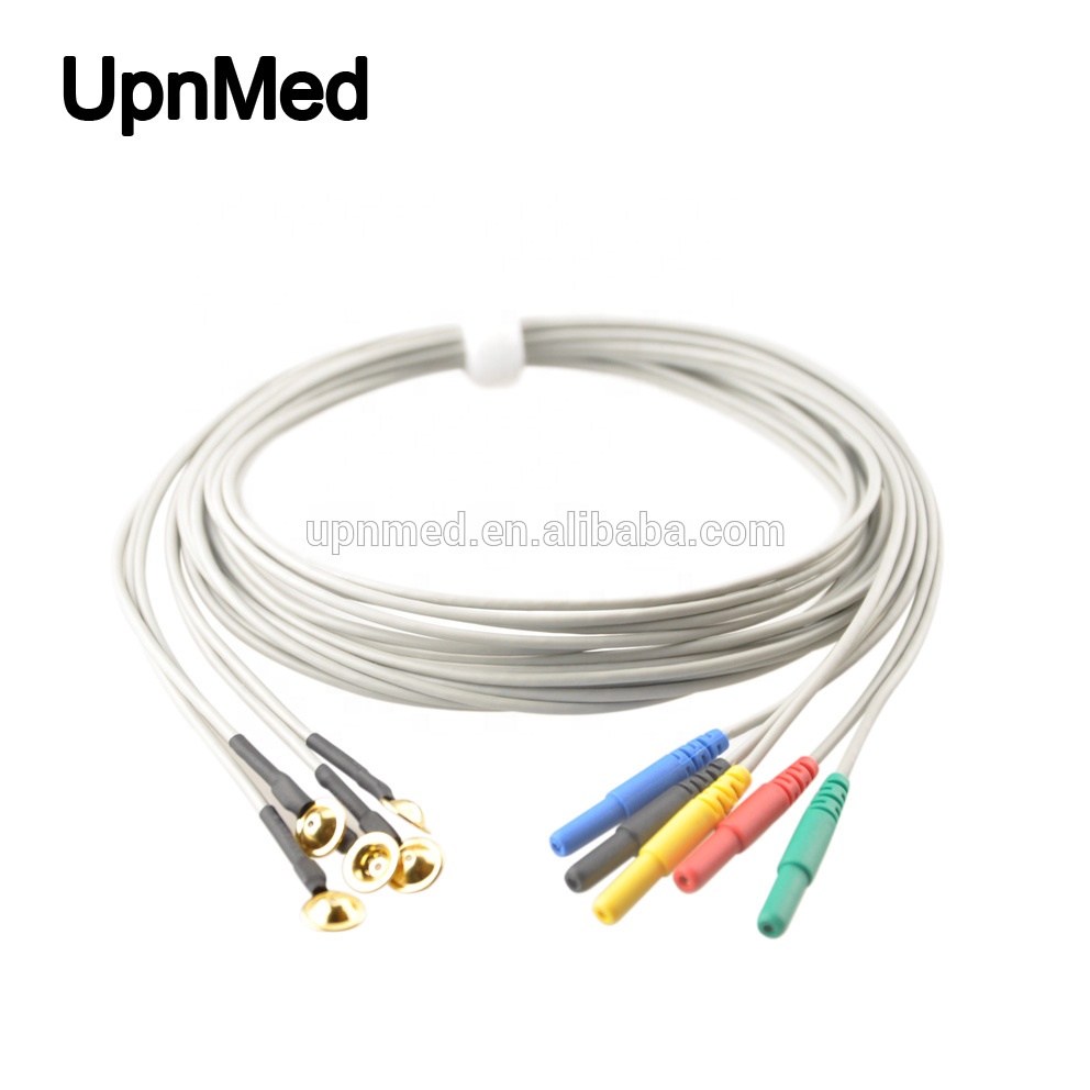 EEG cable with cup electrode,EEG electrode and cord,L=1.5m