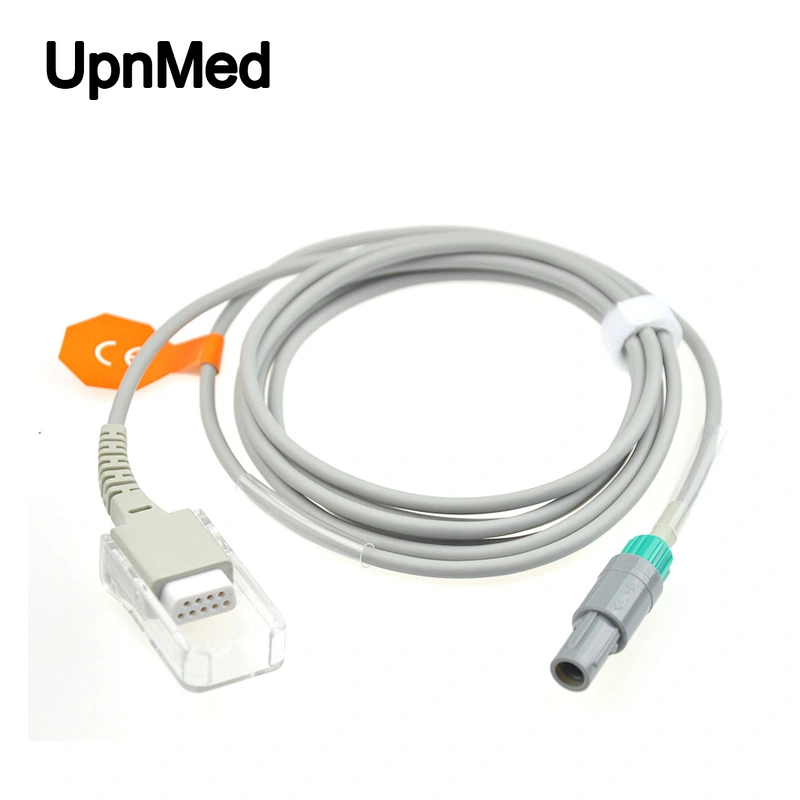 Mindray MEC2000 Compatible SpO2 Adapter Cable, 6pins 40 degree to DB9pins