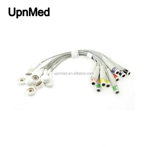 ECG/EKG Electrode Adapter cable Din/ Banana to Snap type