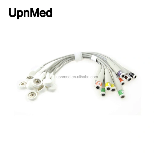 ECG/EKG Electrode Adapter cable Din/ Banana to Snap type
