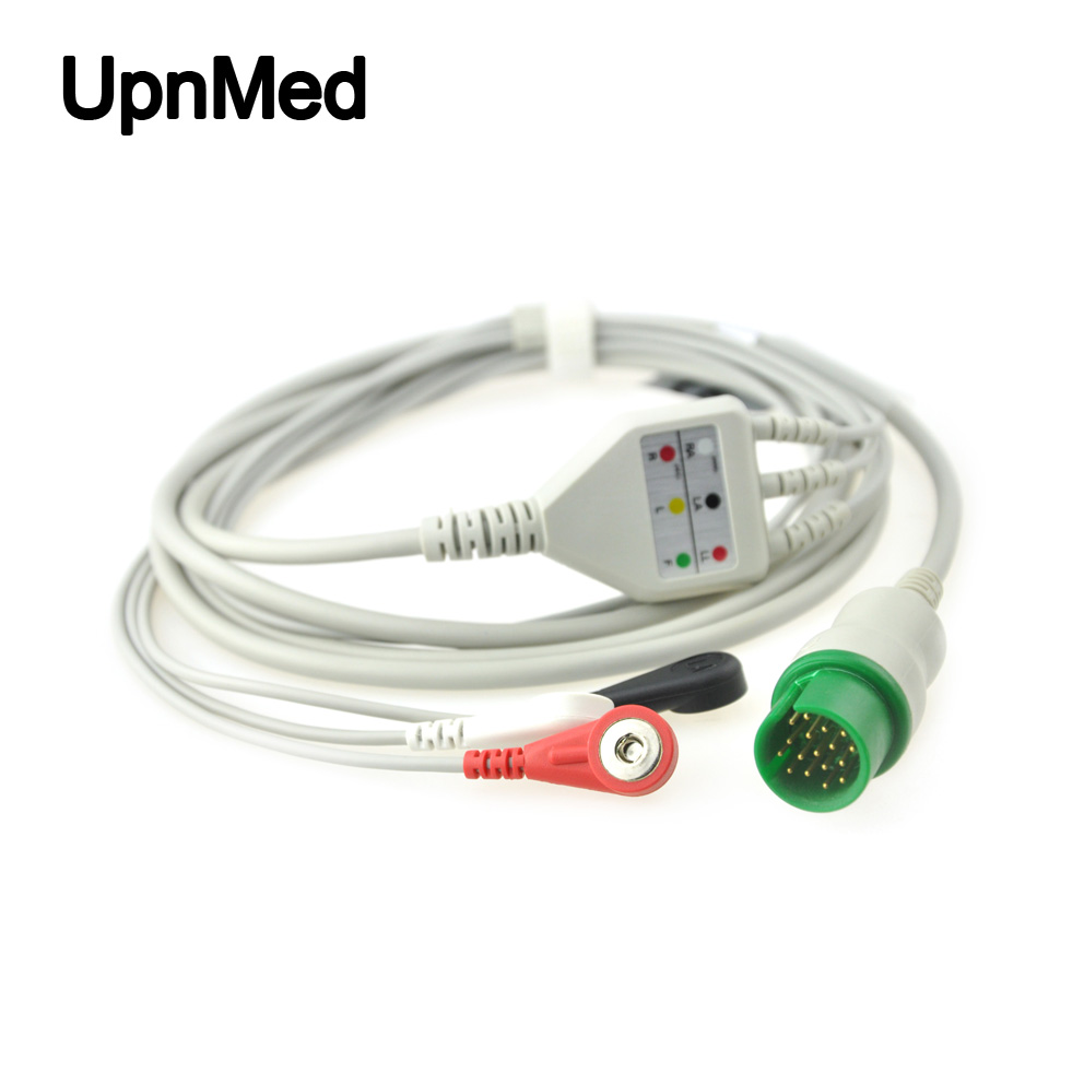 Spacelabs Ultraview 5 lead ECG cable, 17pins