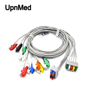 GE Marquette ECG 5 lead Wires,IEC,clip,TPU Cable,CE Verified