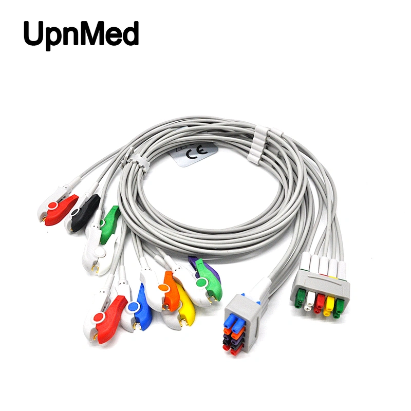 GE Marquette ECG 5 lead Wires,IEC,clip,TPU Cable,CE Verified