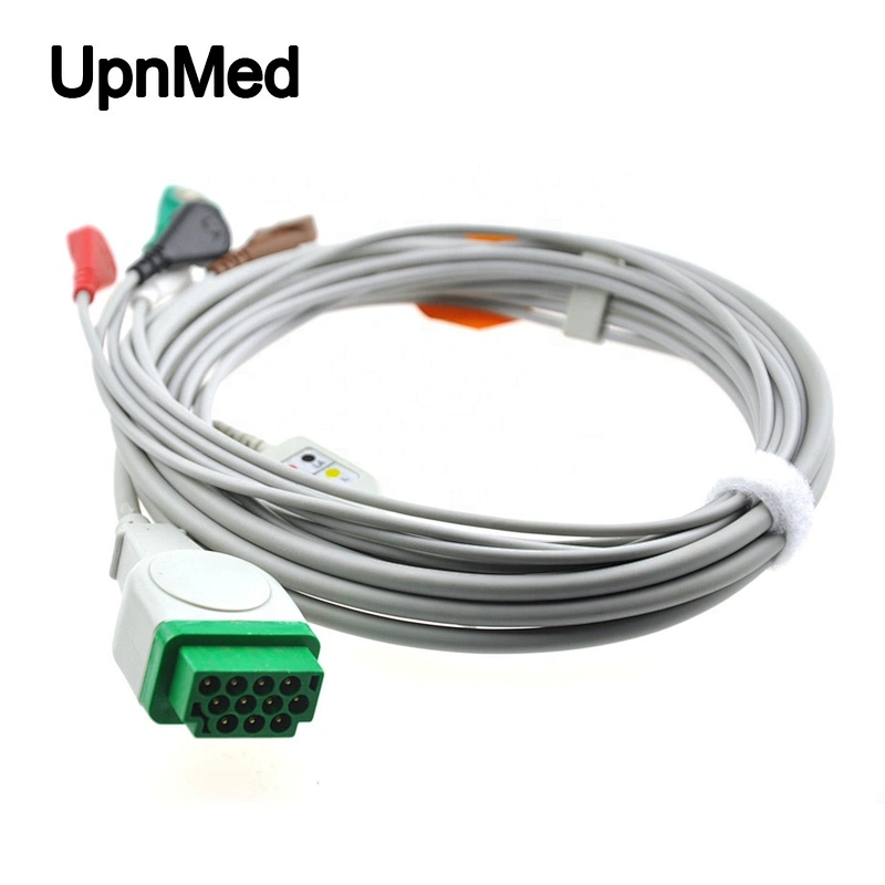 ECG monitor 5 lead snap for medical cables
