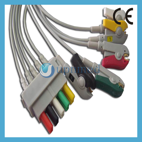 Datex-ohmeda 5-lead ECG leadwires, clip, IEC