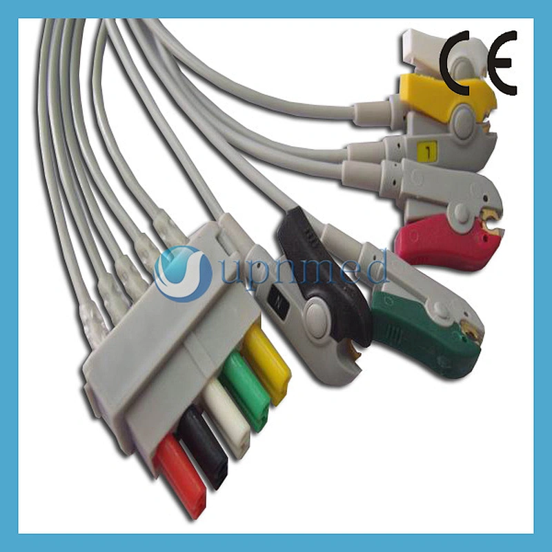 Datex-ohmeda 5-lead ECG leadwires, clip, IEC