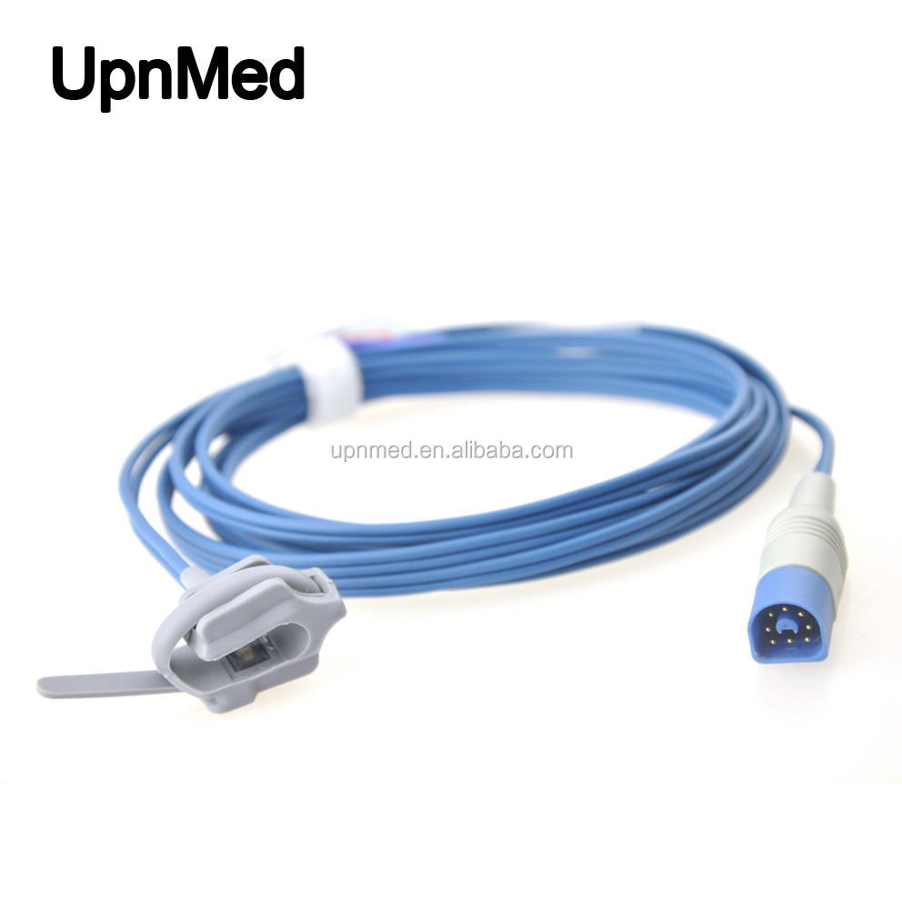 Compatible M1193A spo2 sensor neonate wrap probe,D-8pin