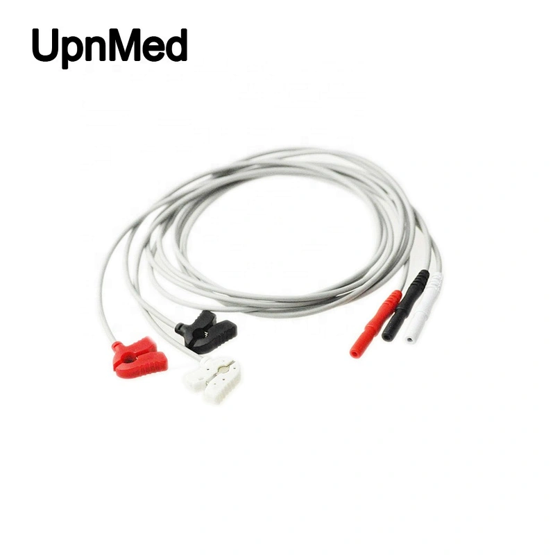 Holter 3 lead neonate ecg lead wire with grabber/clip,AHA