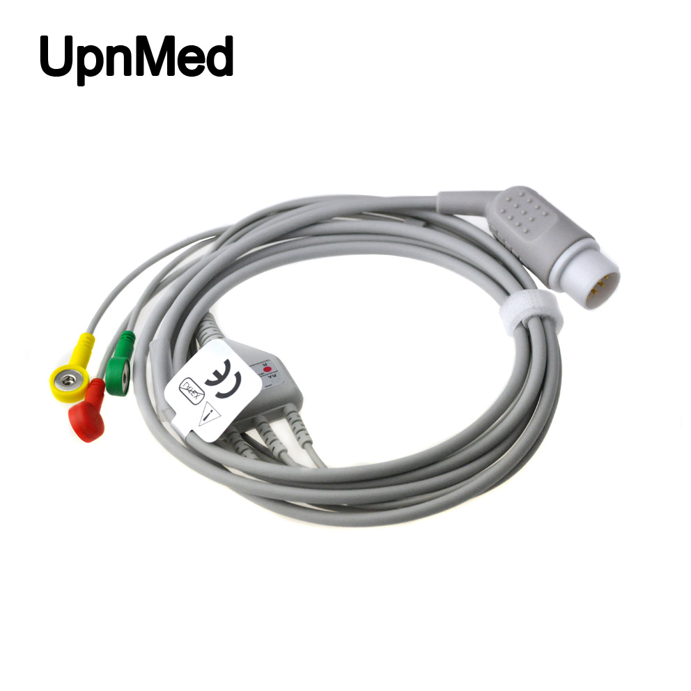 medical accessories HP Codemaster XL 3 lead  ecg cable with leadwires