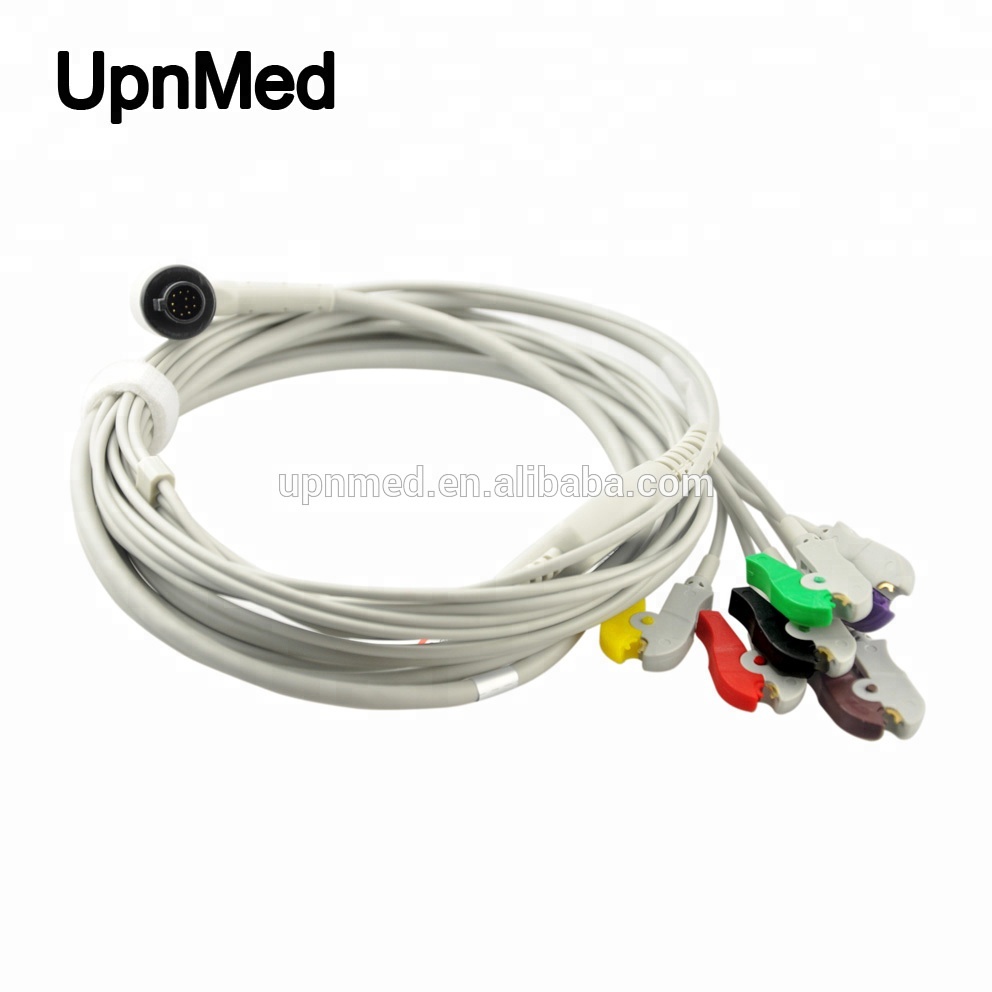 Corpuls3 4 lead patient monitor ecg cable,clip type,11 pins