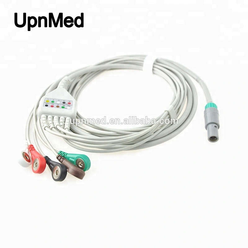 Huntleigh SC1000 5 lead patient monitor ecg cable,Clip type.