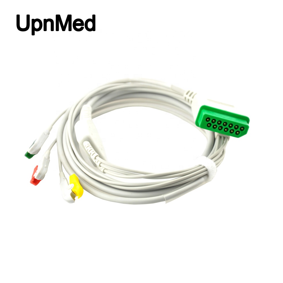 Nihon Kohden 12 pin 5 lead ECG Cable,ECG  cable manufacturer