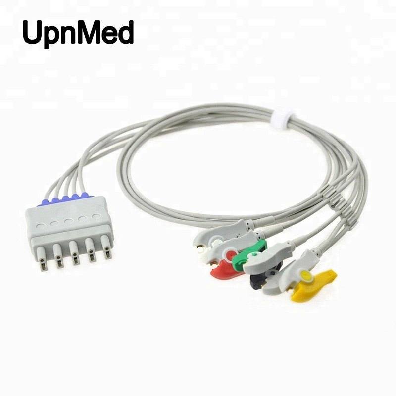 grabber 5 lead wire ecg cable for HP