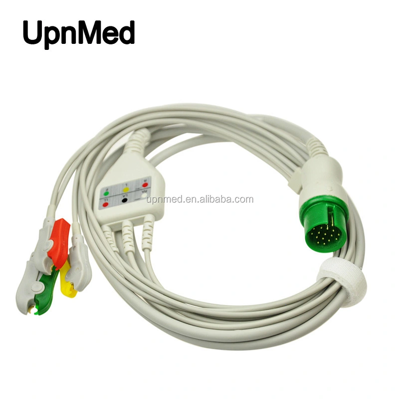 Spacelabs 3 lead ecg cable, snap, 17pins