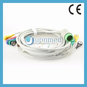 Medtronic Physio Lifepak 12/120 ekg cable 12 lead,snap end plug,12 pins