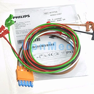 Original hp M1973A 989803125861 CBL 5 leadset,grabber,AAMI