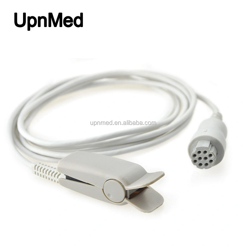 Adult Finger Clip DATEX Medical Supplies Direct Reusable Spo2 Probe 10pin Spo2 Sensor ,3m length