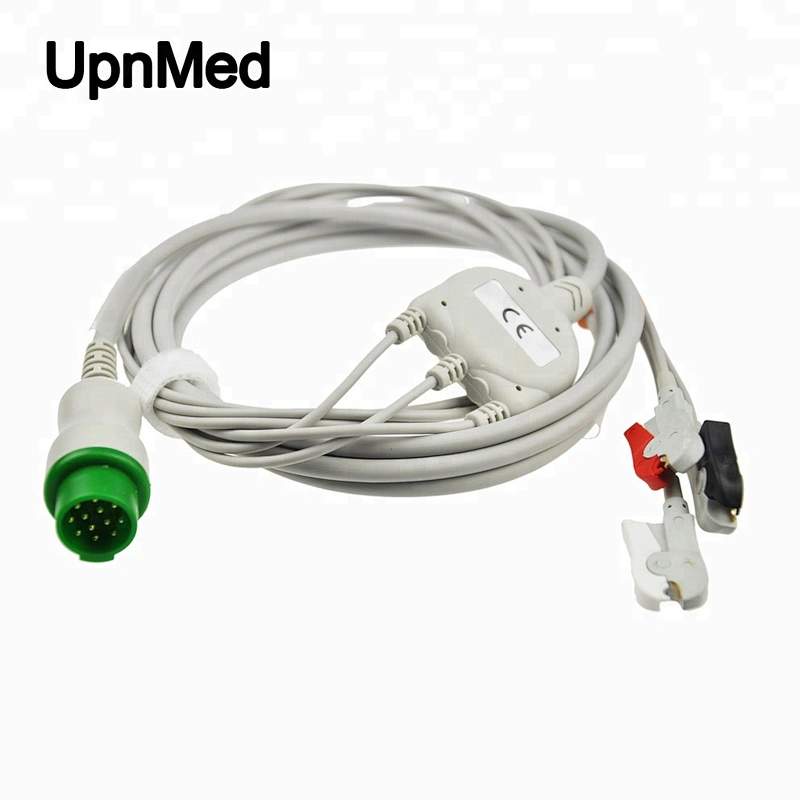 one piece of Schiller Argus LSM pro 5 lead ecg cable with grabber ,AHA